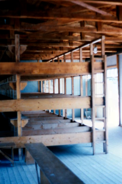 Interior de un barracón (reconstruido)