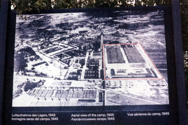 Fotografía aérea del campo, 1945