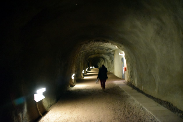 Detalle de los túneles de Dora-Mittelbau